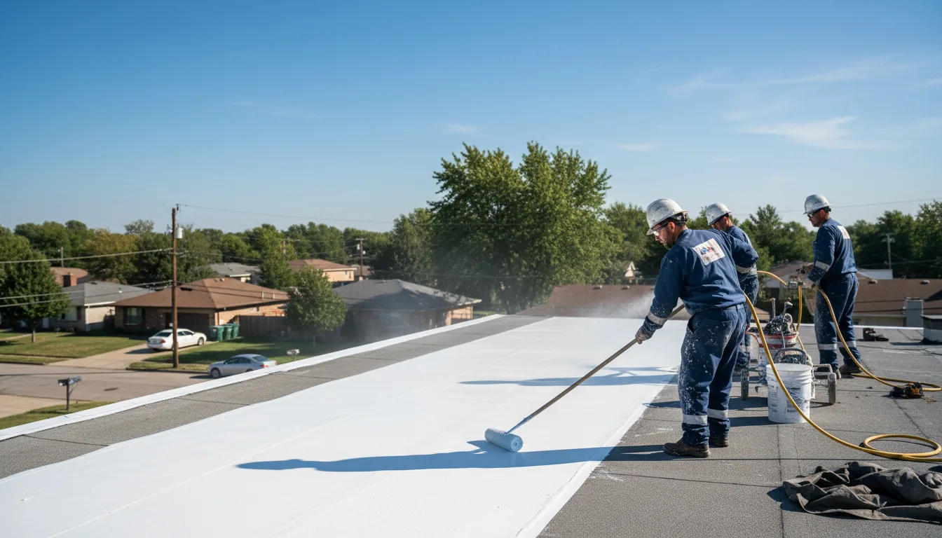 Commercial roof coating in Pineville, PA near me